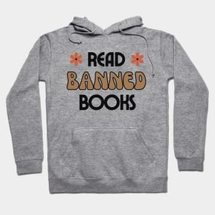 Read Banned Books Cute Retro Bookish Tee Hoodie